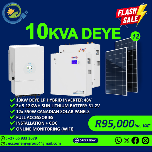 DEYE 10KVA OFFGRID SOLAR KIT