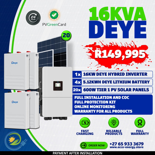 DEYE 16KVA SOLAR KIT
