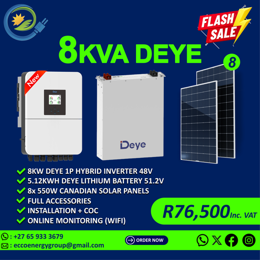DEYE 8KVA OFFGRID SOLAR KIT