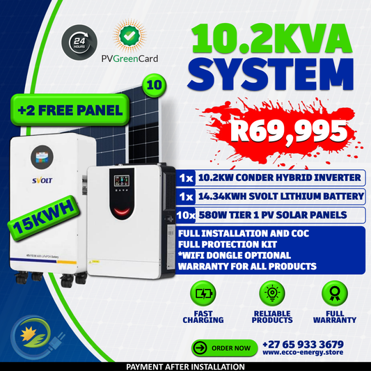 CONDER ENERGY 10.2KVA SYSTEM