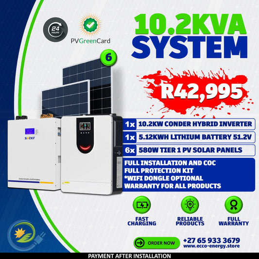CONDER ENERGY 10.2KVA SYSTEM
