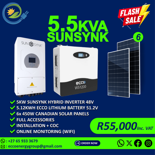 SUNSYNK 5.5KVA SYSTEM