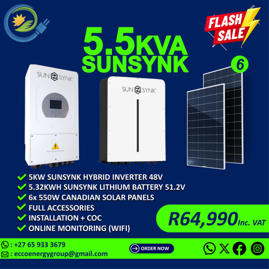 SUNSYNK 5.5KVA SYSTEM