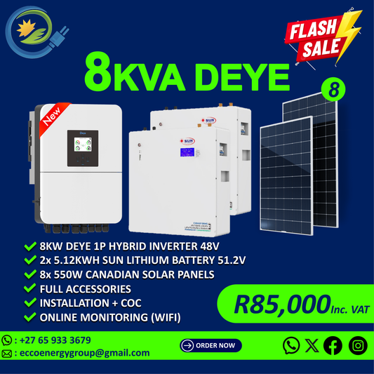 DEYE 8KVA OFFGRID SOLAR KIT
