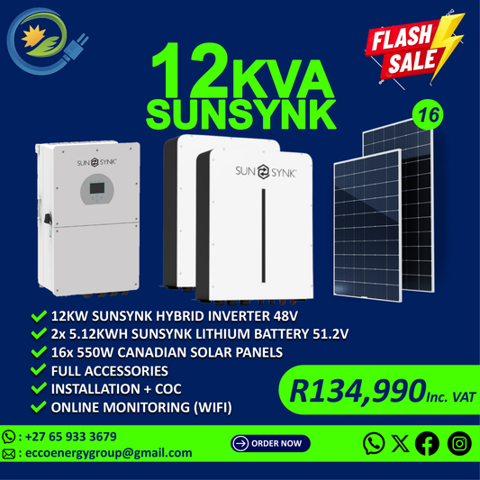 SUNSYNK 12KVA SYSTEM