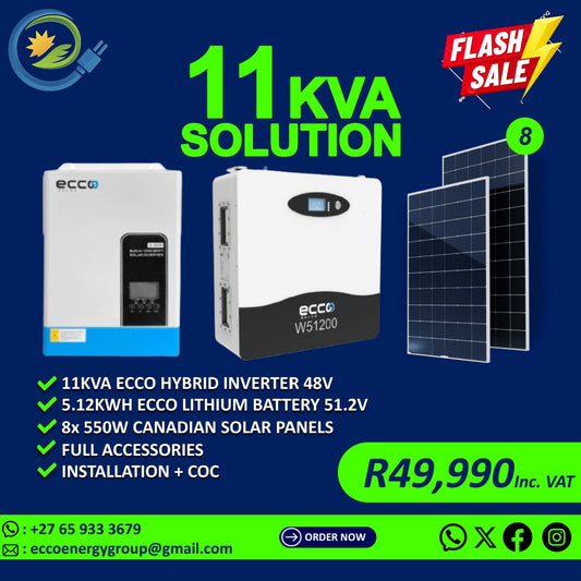 ECCO 11KVA FULL SOLAR KIT