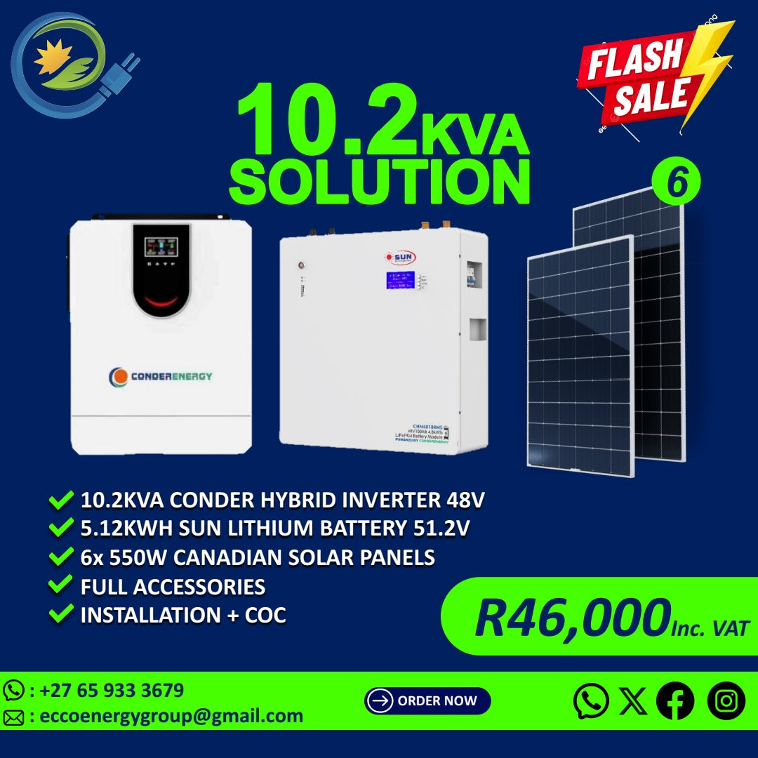 CONDER ENERGY 10.2KVA SYSTEM