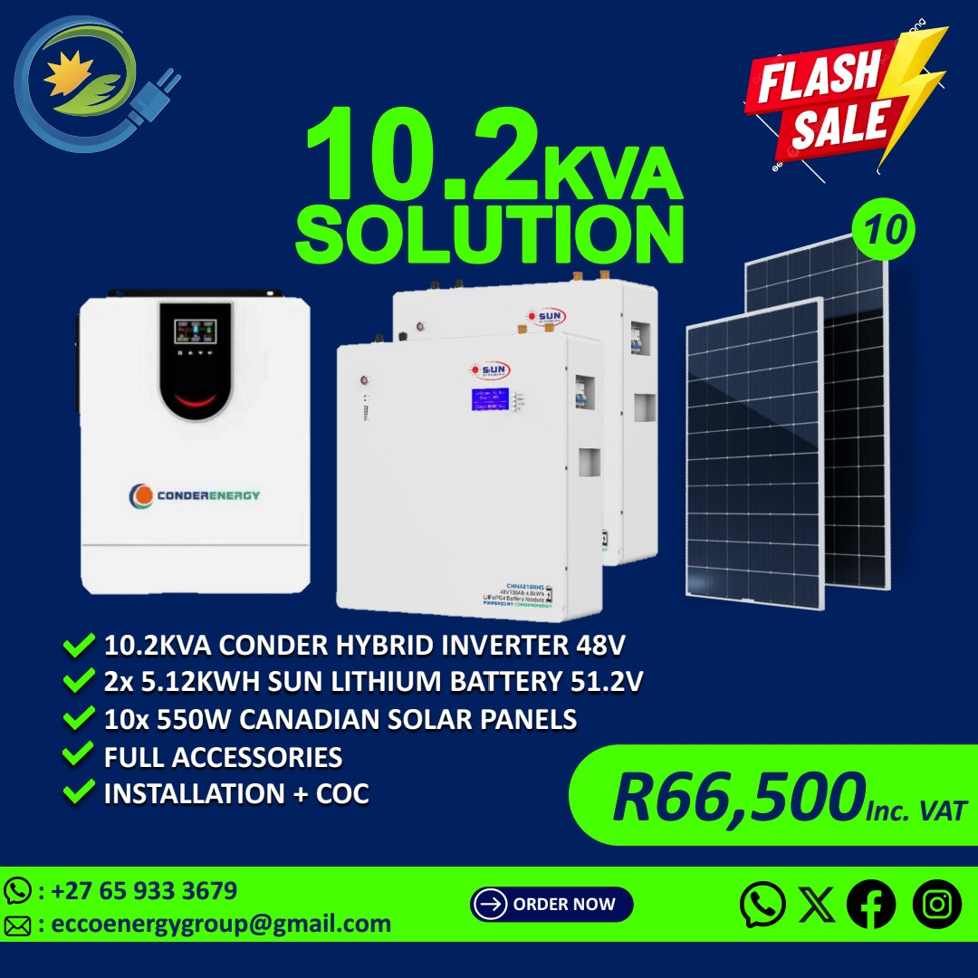 CONDER ENERGY 10.2KVA SYSTEM
